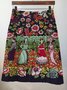 People Floral-Print Skirt