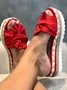 Women Casual Daily Comfy Bowknot Slip On Sandals