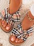 Bowknot home flat with sandals and beach drag