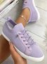 Candy-colored Flying Woven Lace-up Casual Shoes