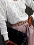 Sexy Cotton Long Sleeve Sweater