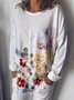 Floral Holiday Long Sleeve T-shirt