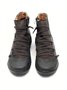 Women Leather Flat Heel PU Boots