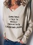 Casual Long Sleeve V Neck Plus Size Printed TopsT-shirts