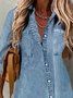 Long Sleeve Washed Blouse