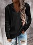 Casual V Neck Plain Shirt & Top