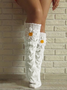 Floral All Season Casual Flower Socks