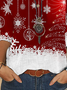 Plus size Christmas Holiday Blouse Xmas Top
