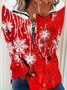 Christmas Xmas Long Sleeve Printed Top Sweatshirt Xmas Hoodies