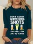Casual Long Sleeve Round Neck Printed Top T-shirt
