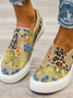 Women Casual Printing Closed Toe Sneakers Shoes