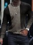 Men's Color Striped Pattern Sweater