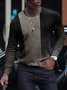 Men's Color Striped Pattern Sweater