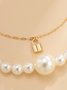 Vintage Exaggerated Pearl Beaded Necklace