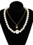 Vintage Exaggerated Pearl Beaded Necklace