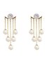 Pearl Tassel Rhinestone Earrings
