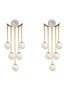 Pearl Tassel Rhinestone Earrings