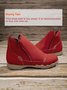 Faux Leather Panel Zip and Fleece Soft Ankle Ankle Boots