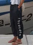 Casual Loosen Pockets Floral Pants