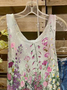 Basic Floral Sleeveless Floral-Print Top