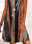 Casual Striped Sleeveless Weaving Dress