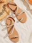 Women Boho Handmade Pearl Beach Sandals Bridal Shoes