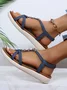 Pearl Beaded Thin Strap Cross Bohemian Casual Sandals