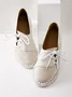 Casual Vintage Round Toe  All Season Flat