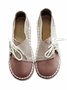 Casual Vintage Round Toe  All Season Flat