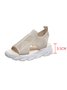 Flying Weave Hollow Fish Mouth Thick Sole Casual Sports Sandals