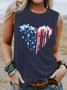American flag Dragonfly Casual Tank & Cami