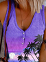 Vacation Printed Tank & Cami