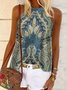 Casual Halter Ethnic Loose Tanks & Camis