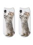 Cotton Knit Cat Pattern Socks