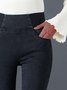 Casual Tight Plain Pocket Legging