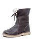 Women Casual PU Snow Boots Full Waterproof Insulated Low Heel Winter Boots