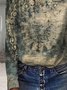 Women Vintage Abstract Autumn Lightweight Micro-Elasticity Jersey Best Sell Long sleeve Regular T-shirt