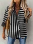 Striped Casual Blouse