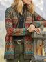 Vintage Ethnic Autumn Knitted Natural Daily Loose Best Sell Long sleeve Sweater coat for Women