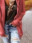 Casual Plain Loose Long Sleeve Coat