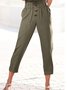 Casual Plain Casual Pants
