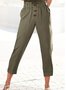 Casual Plain Casual Pants