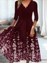 Casual Floral Autumn Natural Micro-Elasticity Loose Jersey Best Sell T-Shirt Dress Dress for Women