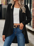 Wrap Loose Casual Daily Plain Winter H-Line Long Sleeve Coat