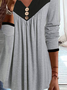 Color Block Loose Top tunic
