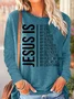 Womens Jesus is my god Crew Neck Top