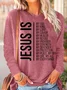 Womens Jesus is my god Crew Neck Top