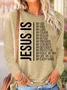 Womens Jesus is my god Crew Neck Top