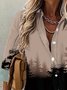 Casual Shirt Collar Blouse