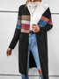 Loose Color Block Casual Coat